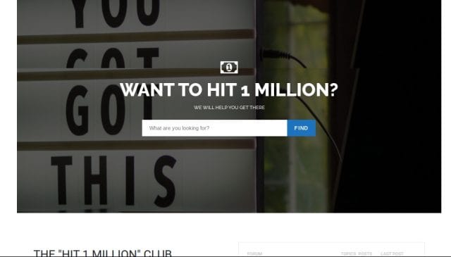 HIT 1 MILLION - WELCOME TO THE HIT 1 MILLION WEBSITE