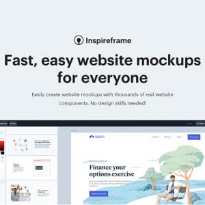 HIT1MILLION-Inspireframe Website Mockups Lite Plan: Lifetime Subscription for $39