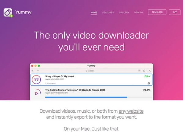 HIT1MILLION-Yummy Video Downloader for Mac: Lifetime Subscription for $9