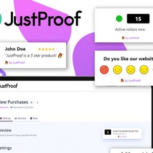 HIT1MILLION-JustProof Social Proof Notifier: Lifetime Subscription for $19