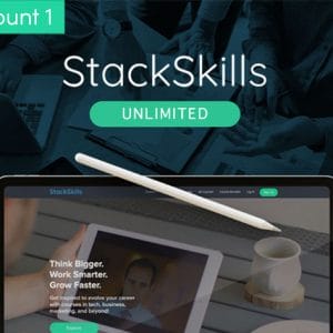 HIT1MILLION-StackSkills Unlimited Lifetime for Business: 2-Account Bundle for $79