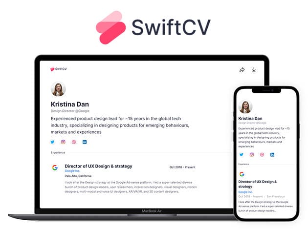 HIT1MILLION-SwiftCV Professional Website Builder: Lifetime Subscription for $29
