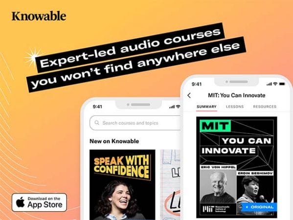 HIT1MILLION-Knowable Audio Learning Platform: Lifetime Subscription for $59