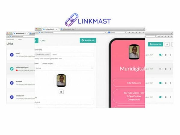 HIT1MILLION-Linkmast Multiple Bio Link Creator: Lifetime Subscription for $99