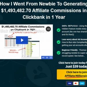 HIT1MILLION-Affiliate Millionaire Lifetime Deal for $39