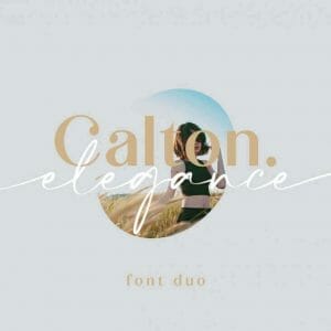 HIT1MILLION-Calton Elegance Font Duo – only $7!