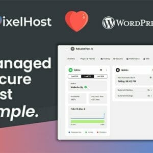 HIT1MILLION-PixelHost WordPress Hosting: Lifetime Subscription for $59