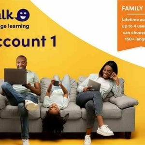 HIT1MILLION-uTalk Language Education Family Pack: Lifetime Subscription (4 Accounts) for $49