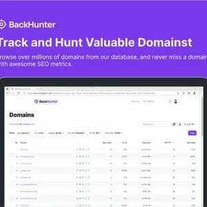 HIT1MILLION-BackHunter Domain Builder: Lifetime Subscription for $59