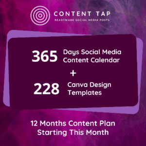 HIT1MILLION-Lifetime Deal to Social Media Content Calendar with Canva Design Templates Bundle: Plan A for $49