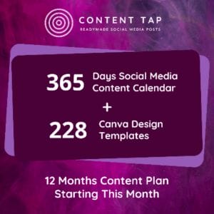 HIT1MILLION-Lifetime Deal to Social Media Content Calendar with Canva Design Templates Bundle: Plan A for $49