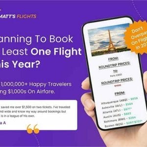HIT1MILLION-Matt’s Flights Premium Plan: Lifetime Subscription: Save $1