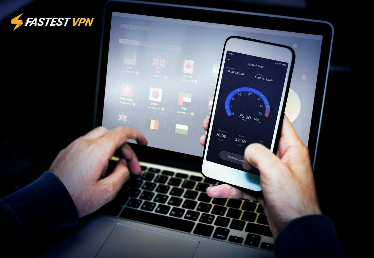 Only Lifetime Deals FastestVPN Lifetime Deal mobile and screen