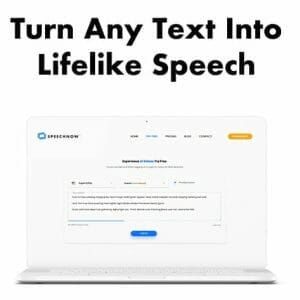 HIT1MILLION-Speechnow™ True to Life AI Text to Speech: Lifetime Subscription for $29