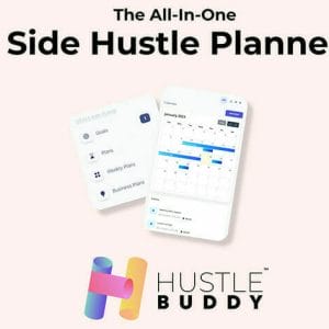 HIT1MILLION-Hustle Buddy™ All-in-One Side Hustle Planner: Lifetime Subscription for $29