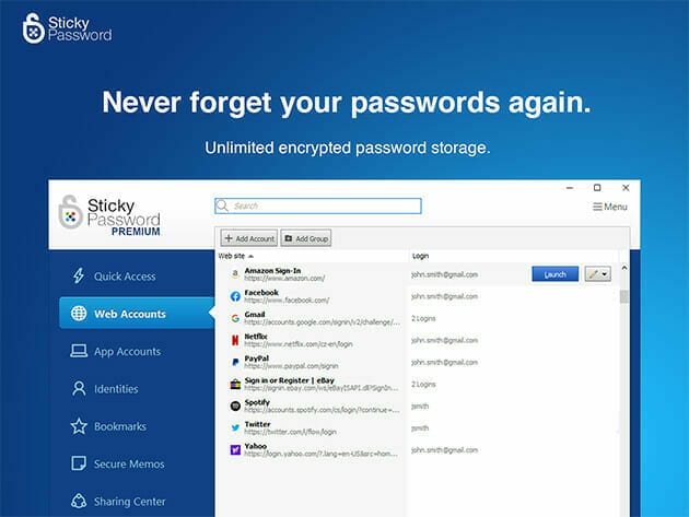 HIT1MILLION-Sticky Password Premium: Lifetime Subscription for $29
