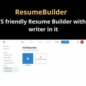 HIT1MILLION-AI Resume Builder: Lifetime Subscription for $39