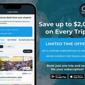 HIT1MILLION-OneAir Premium Plan: Lifetime Subscription (Save on Flights