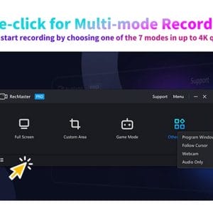 HIT1MILLION-RecMaster Screen Recorder: Lifetime Subscription (Windows Only) for $24