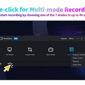 HIT1MILLION-RecMaster Screen Recorder: Lifetime Subscription (Windows Only) for $24