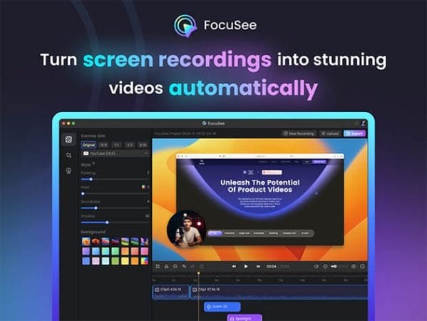 HIT1MILLION-FocuSee Screen Recording Tool: One-Time Lifetime Subscription  for $39