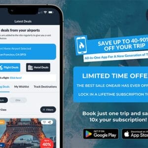 HIT1MILLION-OneAir Elite Plan: Lifetime Subscription (Save Big on Flights