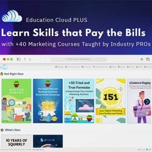HIT1MILLION-Education Cloud PLUS by Squirrly: 40+ SEO & Digital Marketing Lifetime Courses for $39
