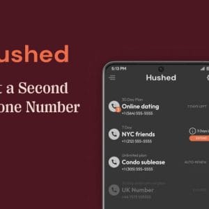 HIT1MILLION-Hushed Private Phone Line: Lifetime Virtual Number Subscription for $24