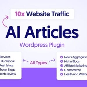 HIT1MILLION-AI Articles WordPress Plugin: Lifetime License for $59