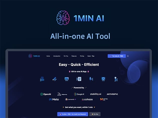 HIT1MILLION-1minAI: Lifetime Subscription (Business Plan) for $59