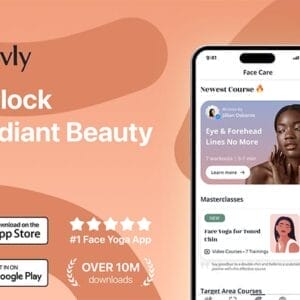 HIT1MILLION-Luvly Holistic Face Yoga App – Premium: Lifetime Subscription for $59