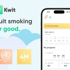 HIT1MILLION-Kwit Stop-Smoking App: Premium Lifetime Subscription for $59