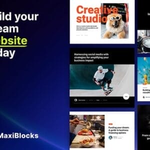 HIT1MILLION-MaxiBlocks No-Code Webpage Builder: Pro Plan Lifetime Subscription (3 Licenses) for $59