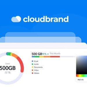 HIT1MILLION-Cloudbrand Team Cloud Storage: Custom Lifetime Subscription for $89