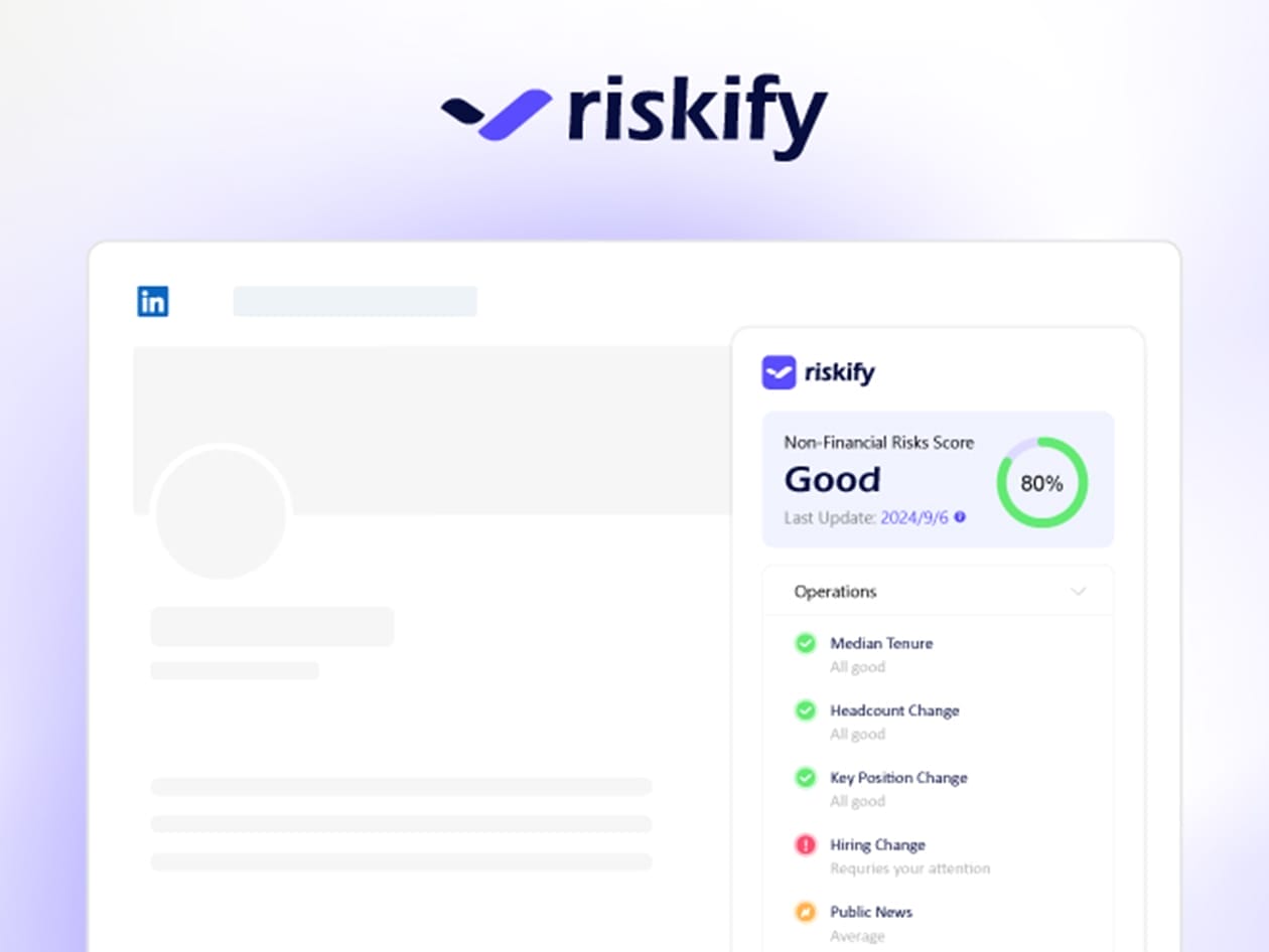 HIT1MILLION-Riskify Professional Plan: Real-Time Non-Financial Risk Checker (Lifetime Subscription) for $59