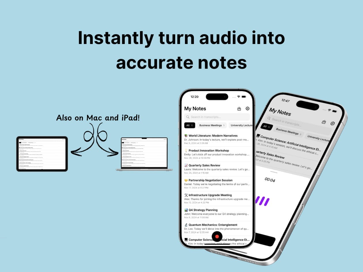 HIT1MILLION-My Notes AI Pro Plan: Lifetime Subscription – AI Note Transcriber & Summarizer for $39