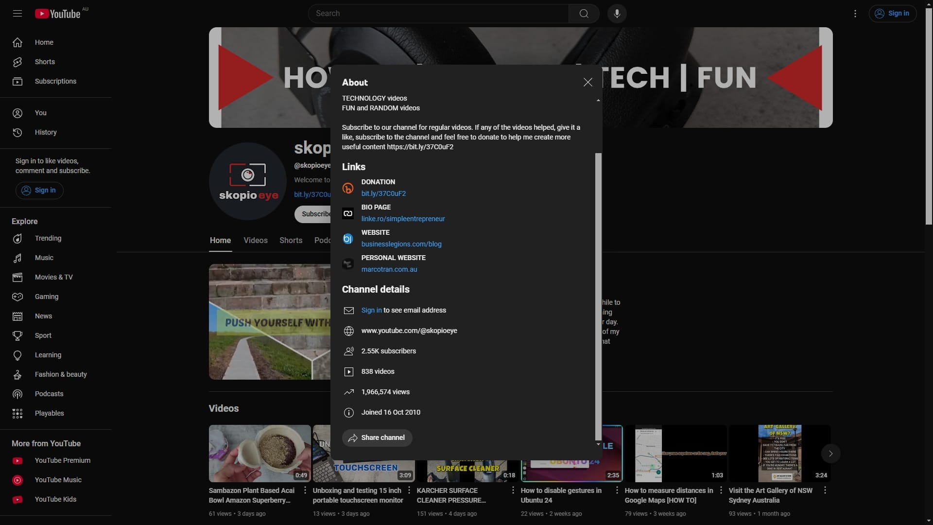 HIT 1 MILLION skopioeye YouTube Channel Stats