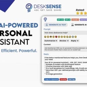 HIT1MILLION-DeskSense AI Assistant – Startup Plan: Lifetime Subscription for $58