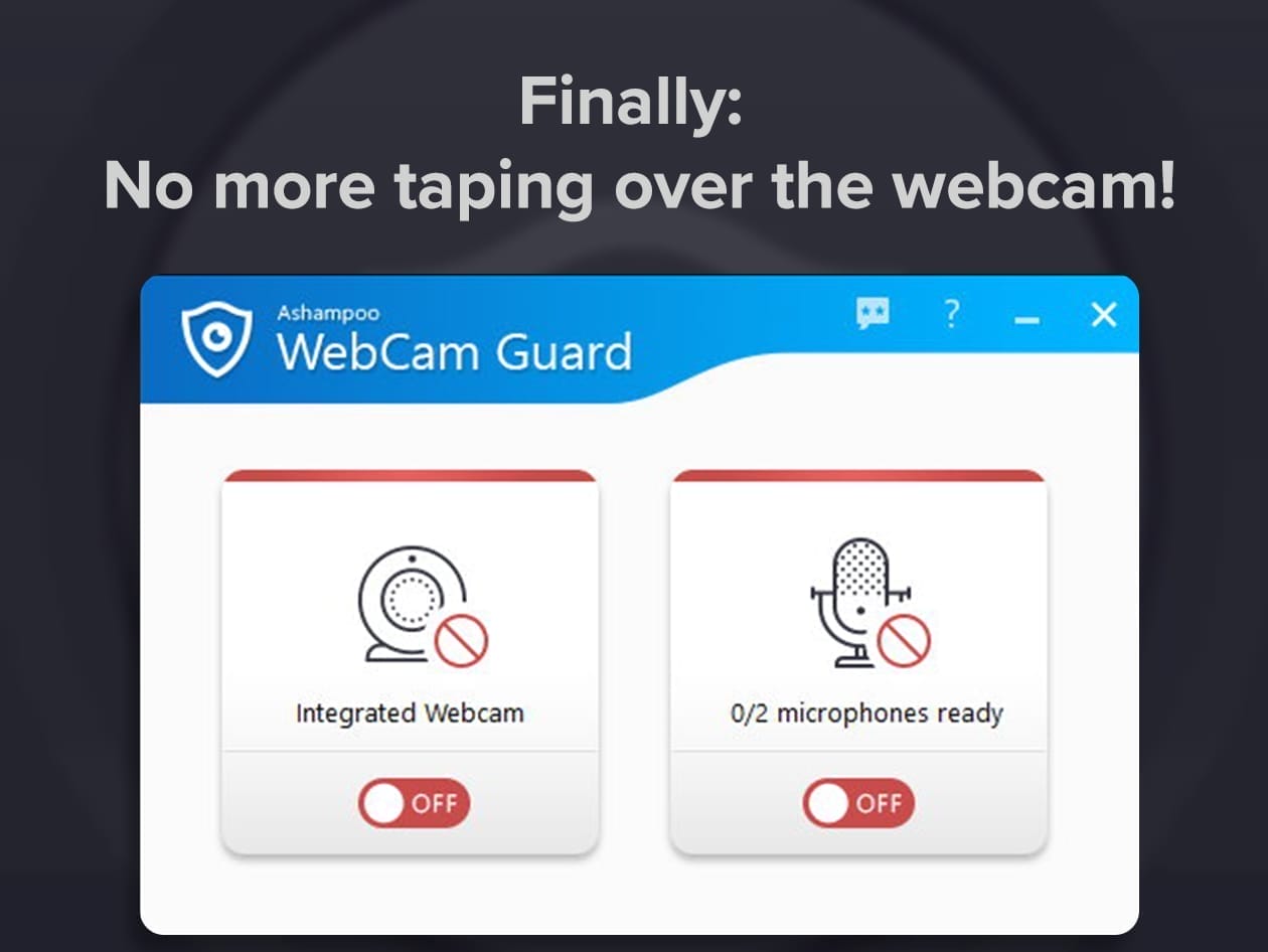HIT1MILLION-Ashampoo® WebCam Guard: Lifetime License for $9