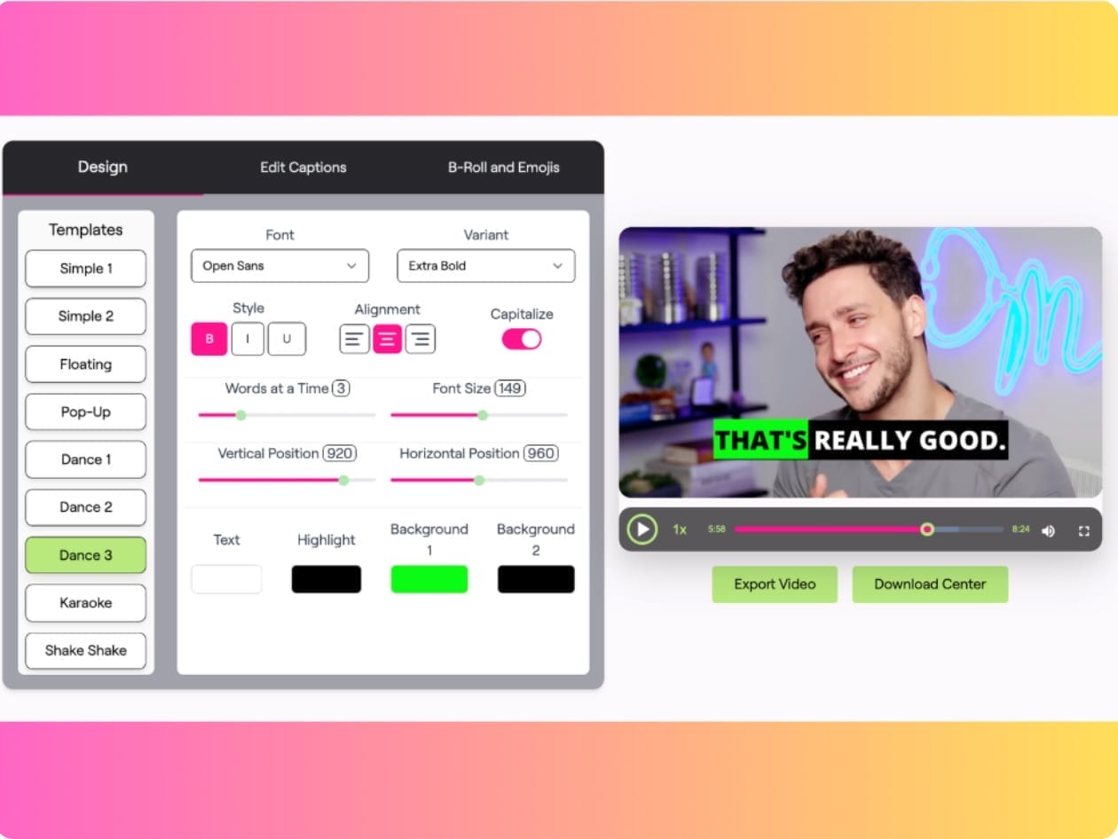 HIT1MILLION-Joyspace AI Captions: Lifetime Subscription for $79