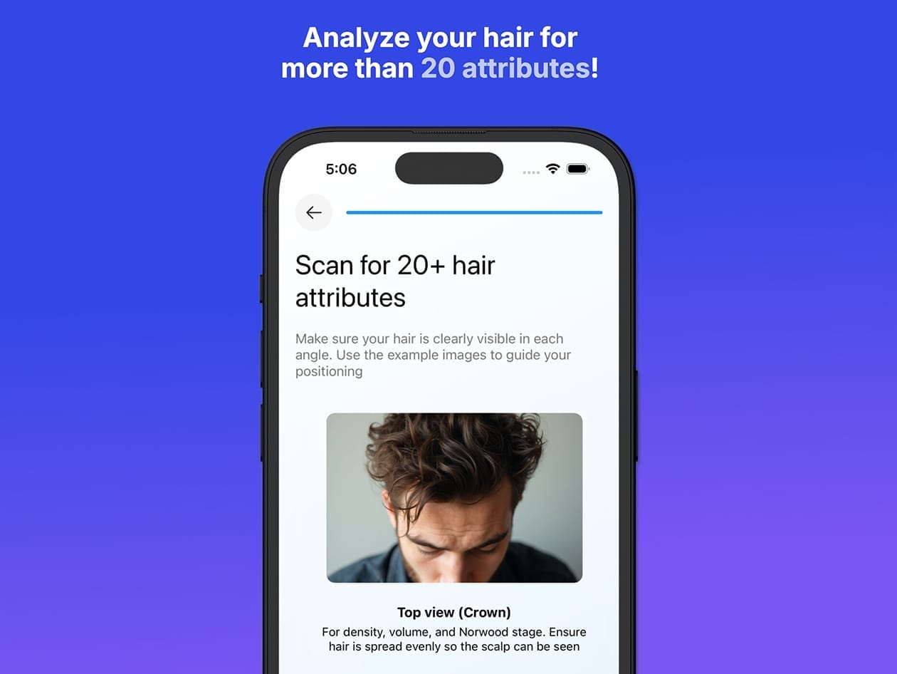 HIT1MILLION-Hairmaxx AI Hair Analysis: Lifetime Subscription (iOS only) for $39