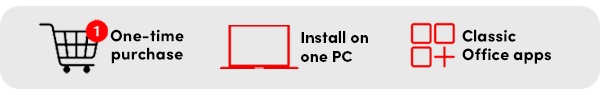 One Time Purchase for Windows