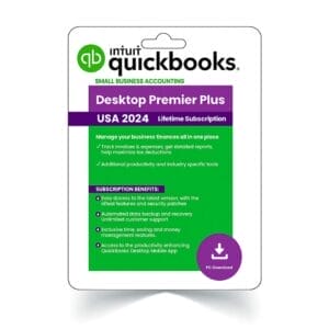 HIT1MILLION-Intuit QuickBooks Desktop Premier Plus 2024 (1 User) for Windows: Lifetime Activation for $229